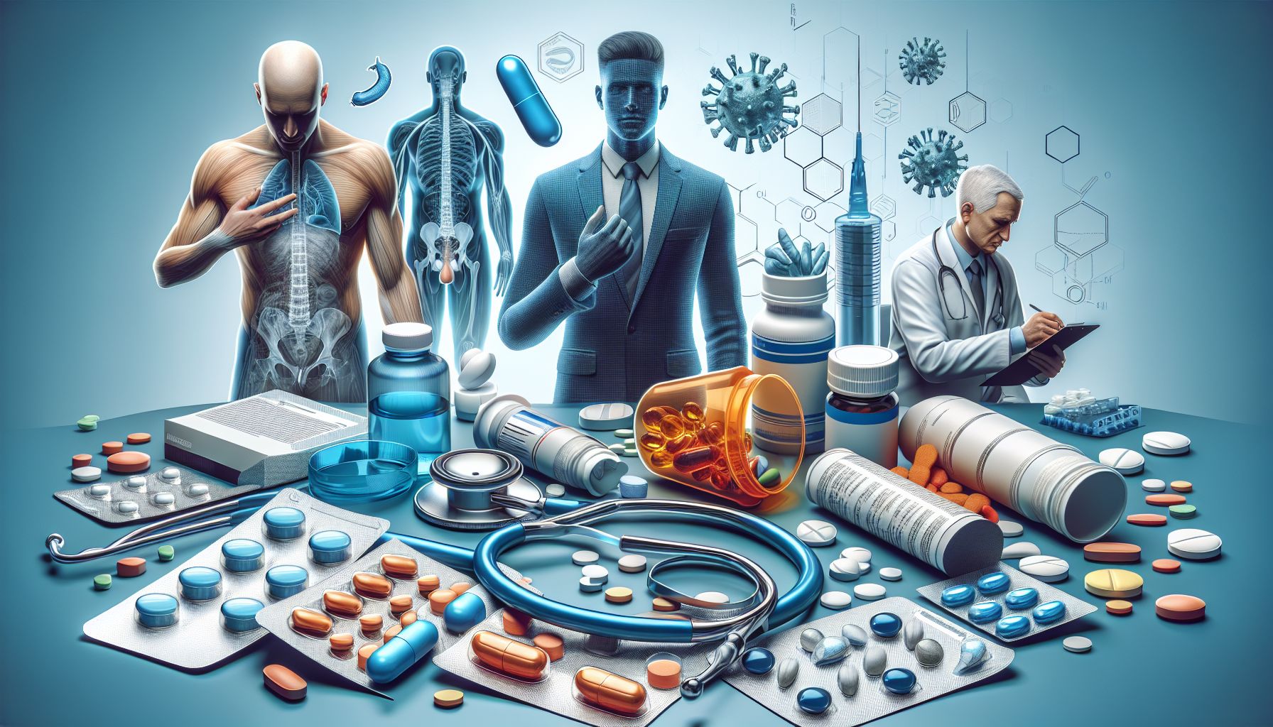 Imagen mostrando diversos tratamientos para la disfunción eréctil